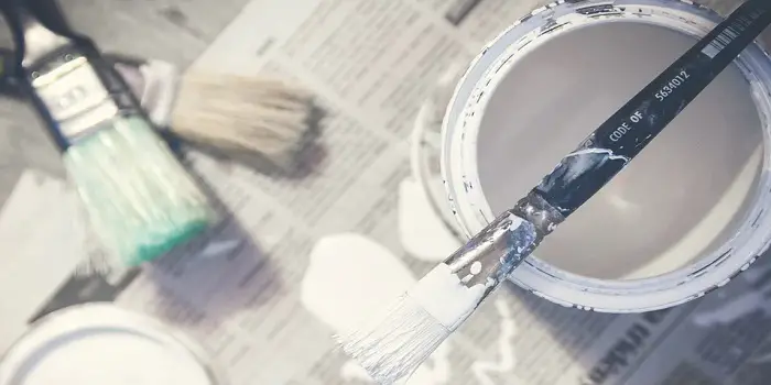 washing paint brushes in kitchen sink