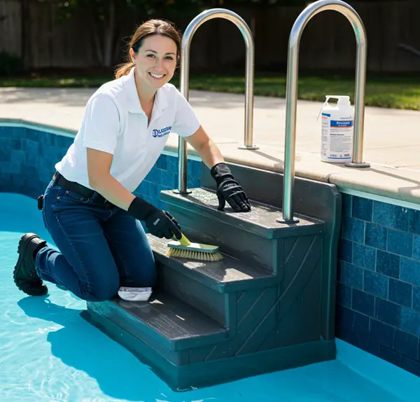 fiberglass pool steps maintenance 