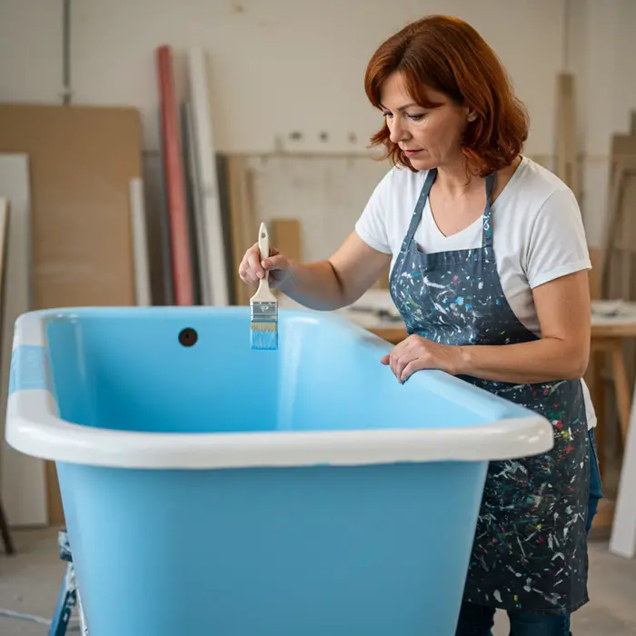 painting fiberglass tub
