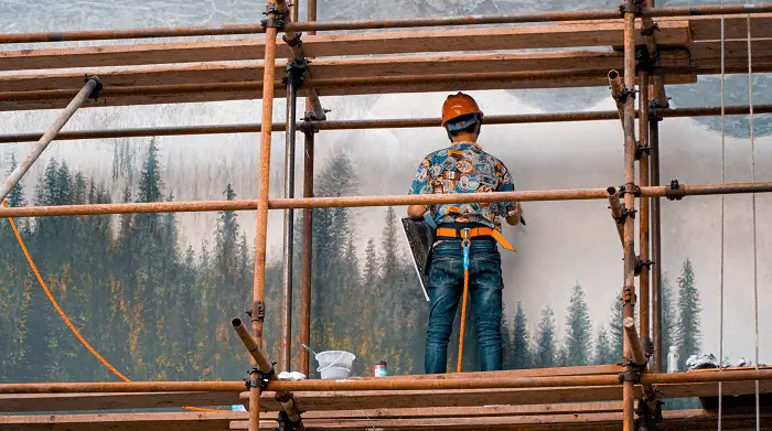 Ladder vs scaffold for painting  