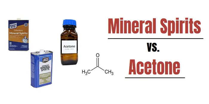 mineral spirits vs acetone