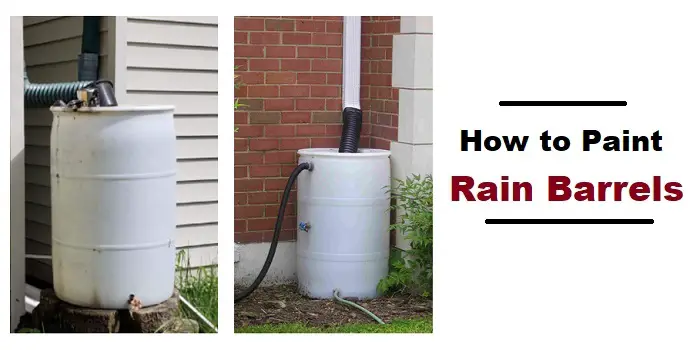 Painting Plastic Rain Barrels