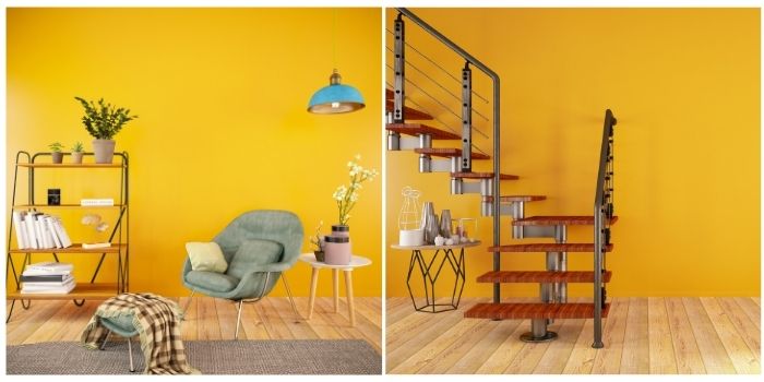 best orange shades for living room