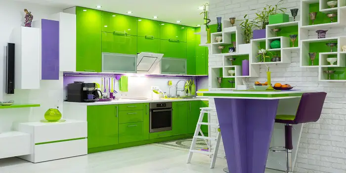 best green kitchen shades