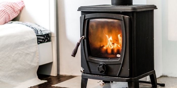 how to repaint a wood burning stove