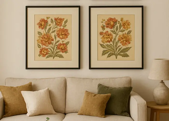 Framed Prints on wall