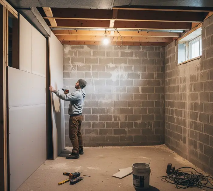 basement drywall alternative